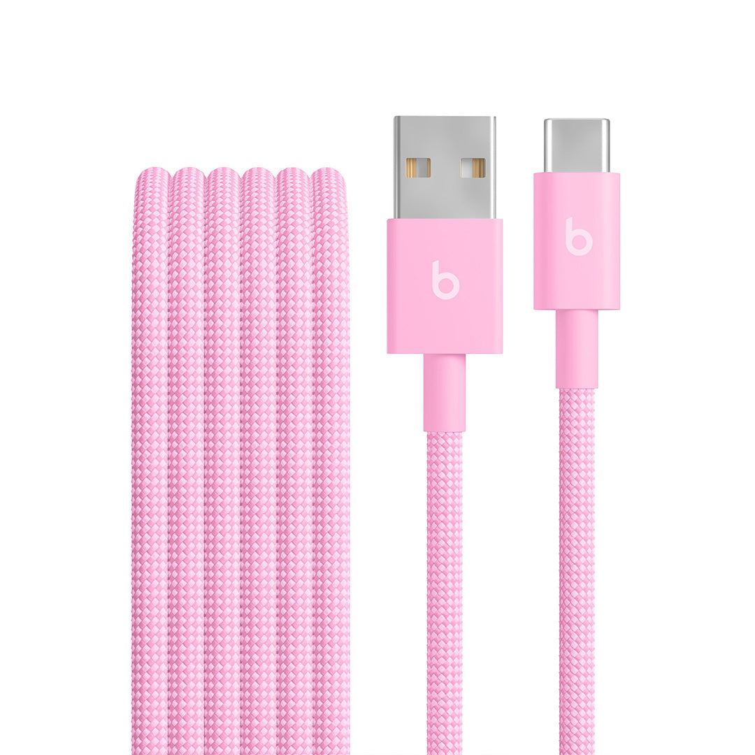 Beats USB-A till USB-C flätad kabel 1.5m - Power Pink