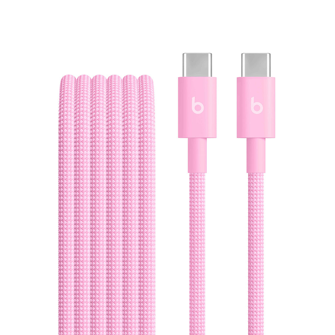 Beats USB-C till USB-C flätad kabel 1.5m - Power Pink