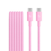 Beats USB-C till USB-C flätad kabel 1.5m - Power Pink