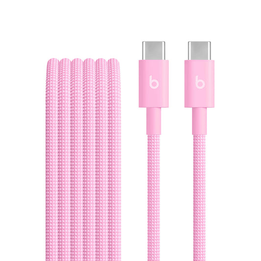 Beats USB-C till USB-C flätad kabel 1.5m - Power Pink
