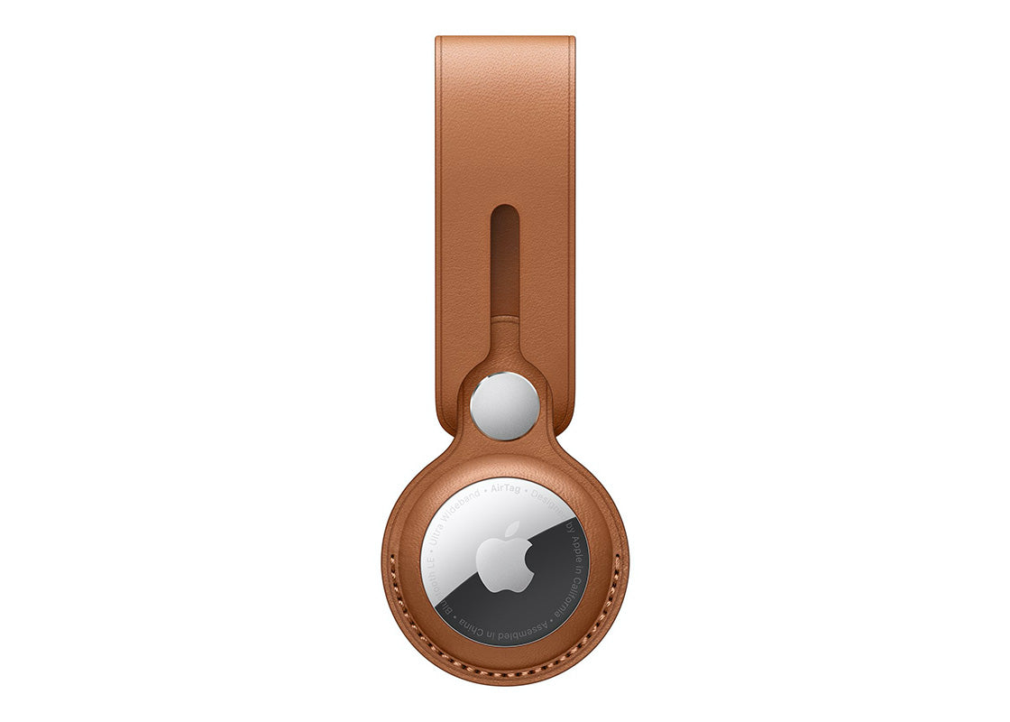 Apple AirTag Läderloop - Sadelbrun
