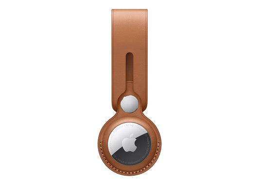 Apple AirTag Läderloop - Sadelbrun