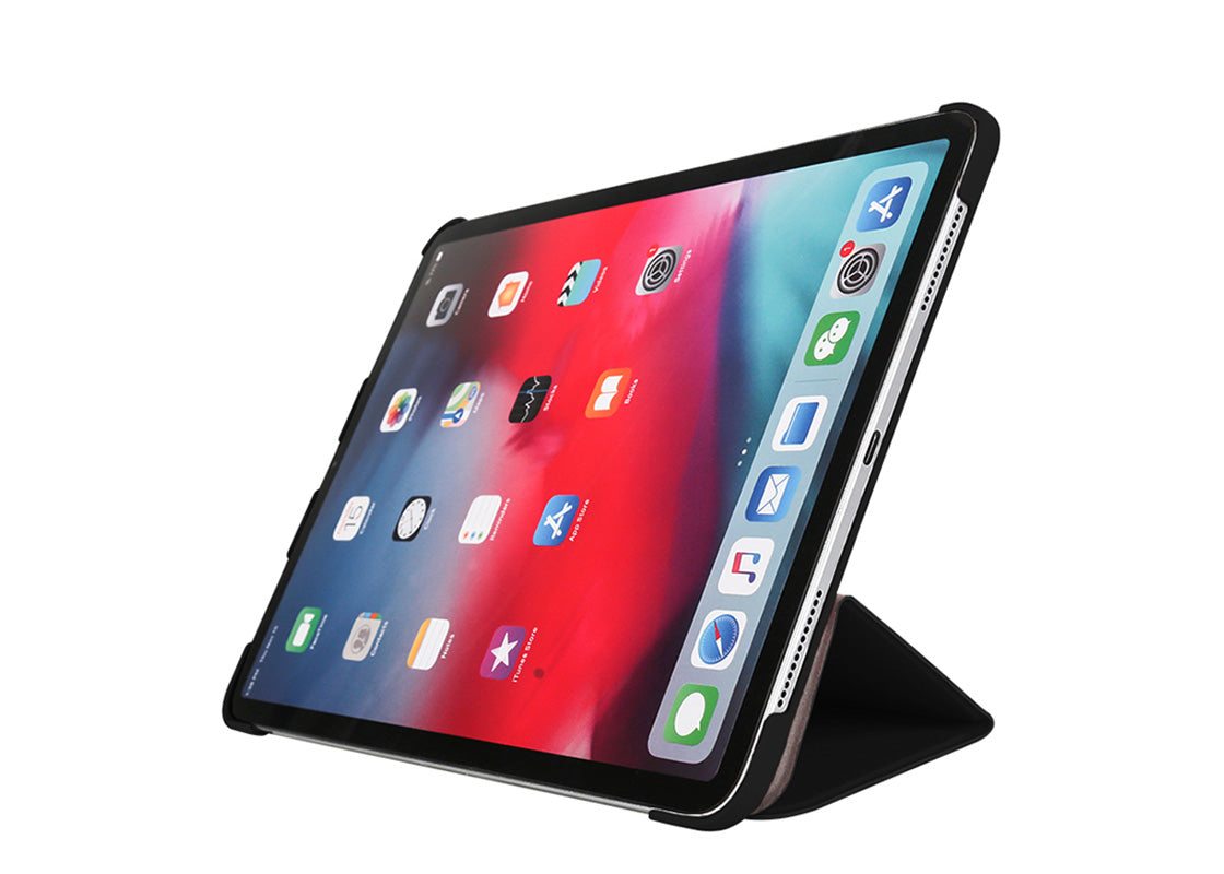 Pomologic Book Case iPad Air M2 13-tum/iPad Pro 12,9 (4e/5e/6e Gen) - Svart