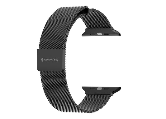 SwitchEasy Mesh Apple Watch Stainless Loop 45mm - Svart