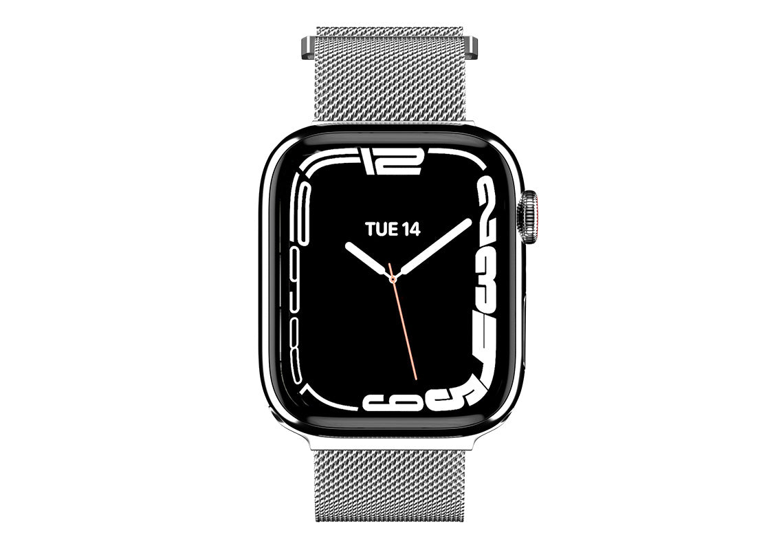 SwitchEasy Mesh Apple Watch Stainless Loop 45mm - Silver