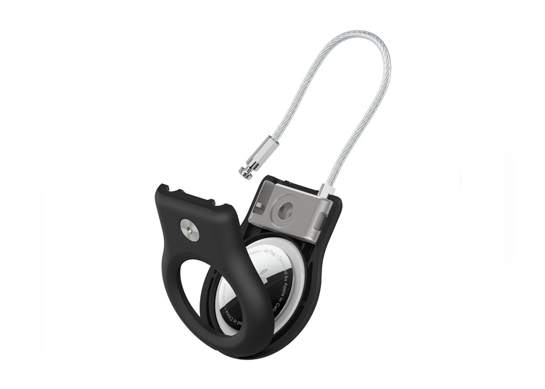 Belkin Secure AirTag-hållare med Kabellås - Svart