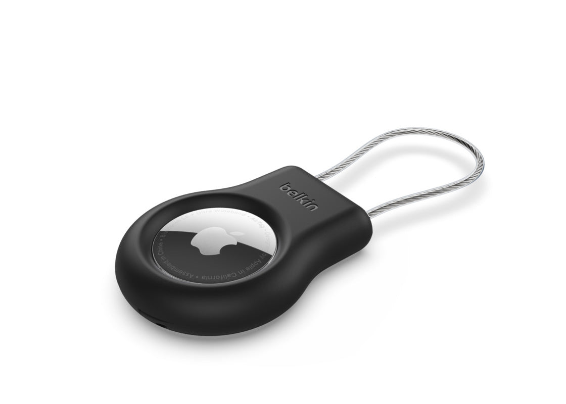 Belkin Secure AirTag-hållare med Kabellås - Svart