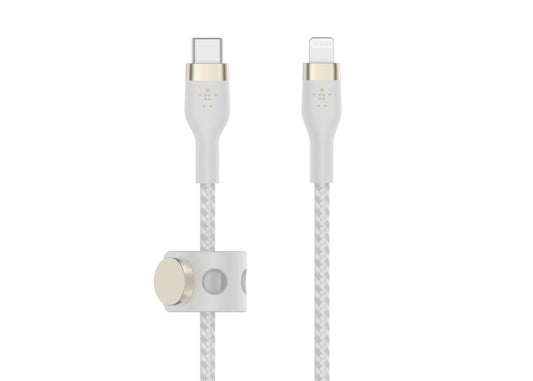 Belkin Boostcharge Pro Flex USB-C - Lightning 2m - Vit