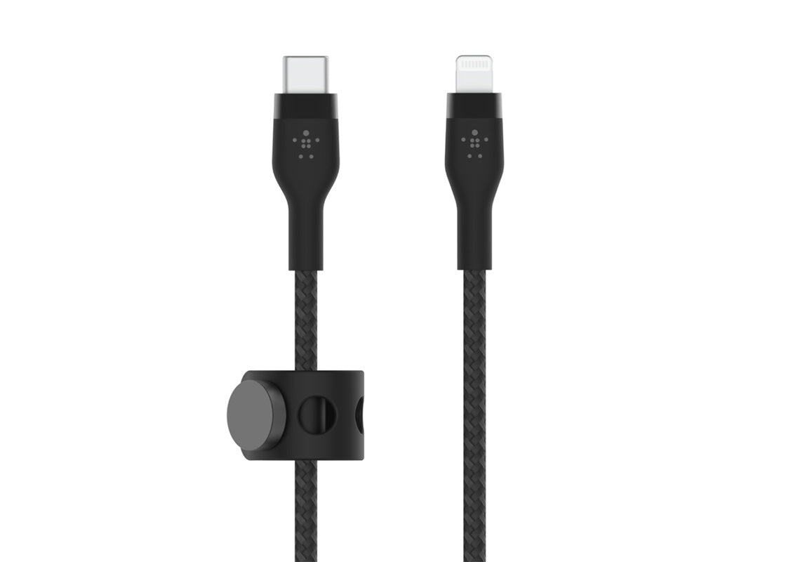 Belkin Boostcharge Pro Flex USB-C - Lightning 3m - Svart