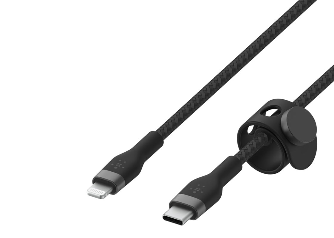Belkin Boostcharge Pro Flex USB-C - Lightning 3m - Svart