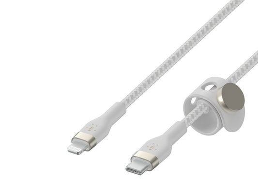 Belkin Boostcharge Pro Flex USB-C - Lightning 3m - Vit