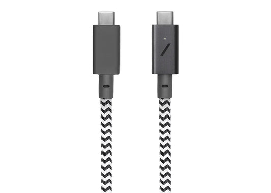 Native Union Belt Cable Pro 240W USB-C 2,4m - Svart/Vit