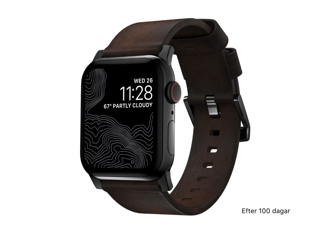 Nomad Modern Band 38/40mm - Black Hardware/Rustic Brown Leather