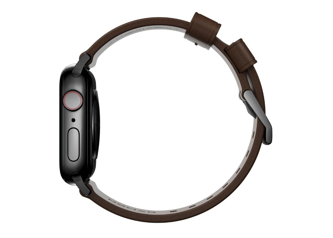 Nomad Modern Band 38/40mm - Black Hardware/Rustic Brown Leather