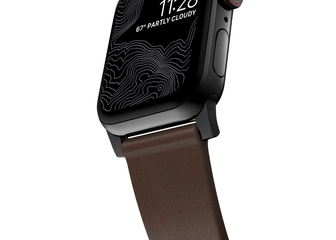Nomad Modern Band 38/40mm - Black Hardware/Rustic Brown Leather