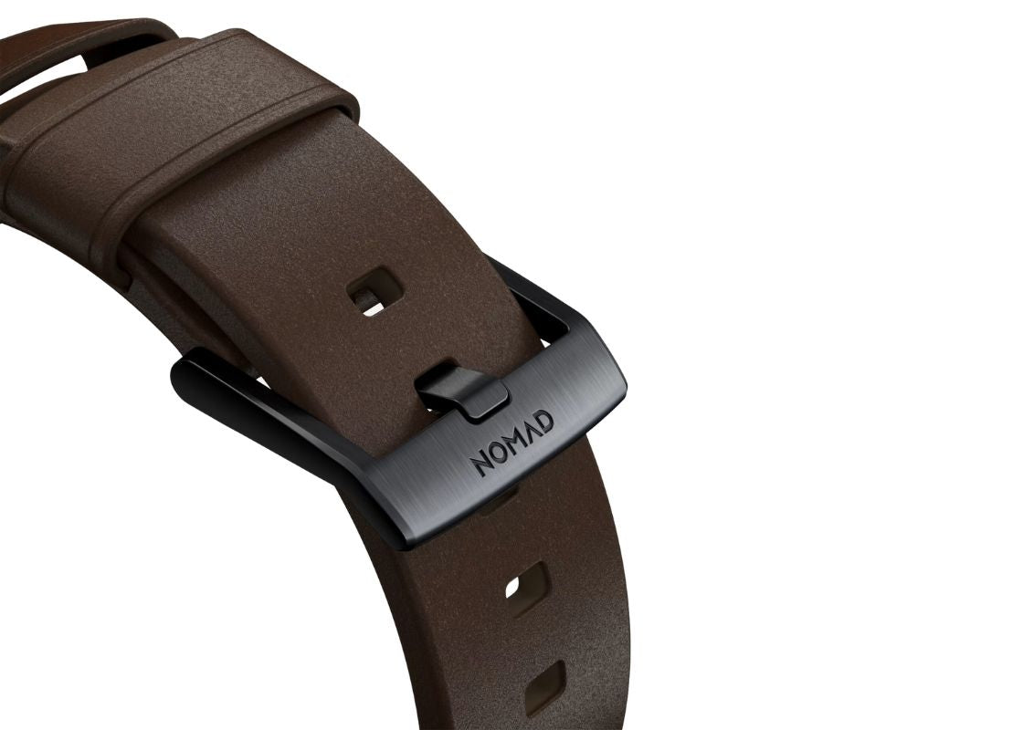 Nomad Modern Band 38/40mm - Black Hardware/Rustic Brown Leather