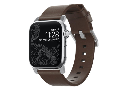 Nomad Modern Band 41mm - Brun/Silver