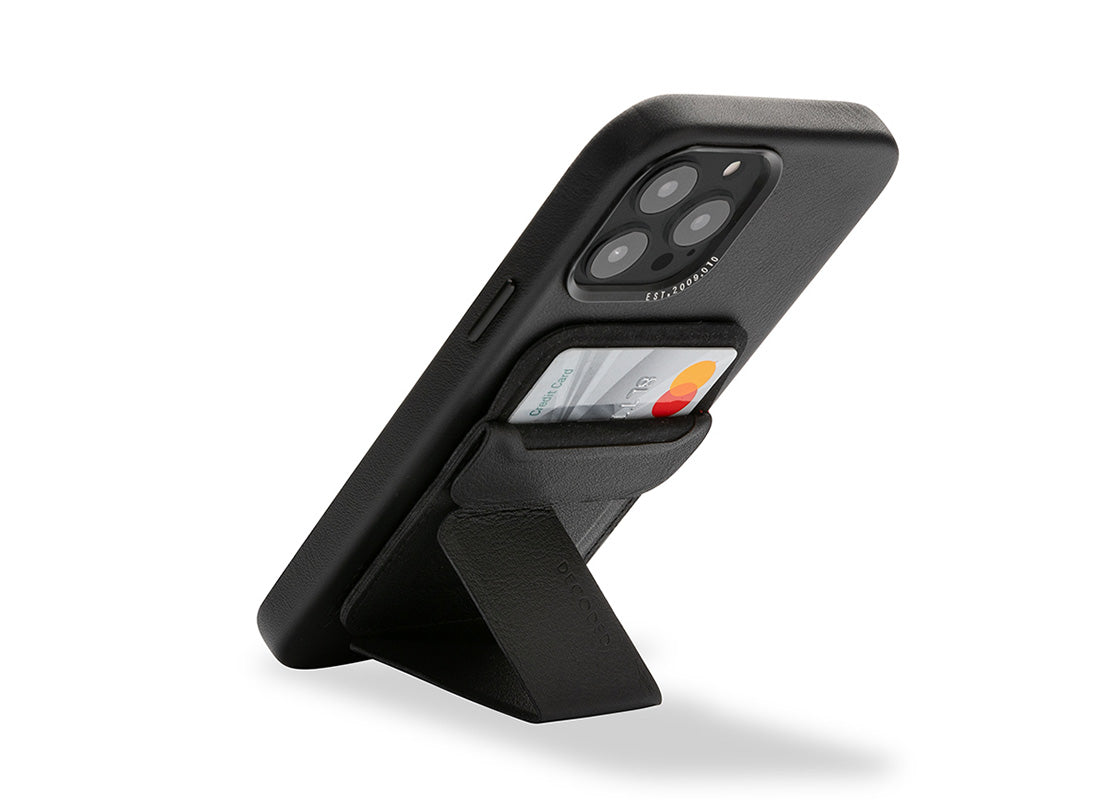 Decoded MagSafe Card/Stand Sleeve V2 - Svart