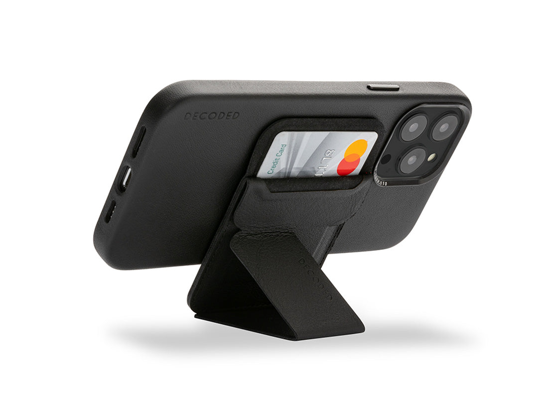 Decoded MagSafe Card/Stand Sleeve V2 - Svart