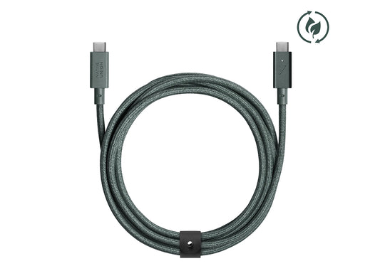 Native Union Belt Cable Pro 240W USB-C 2,4m - Slate Green