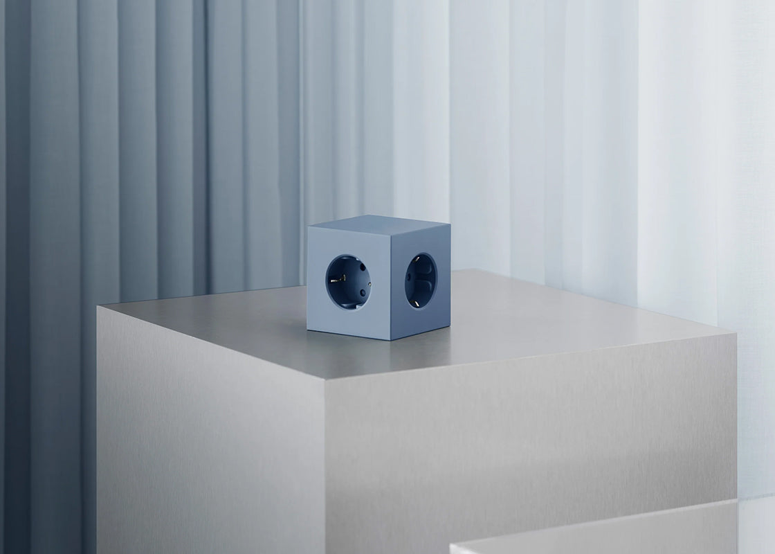 Avolt Square 1 med 30W Dual USB-C 1,8m - Shark Blue