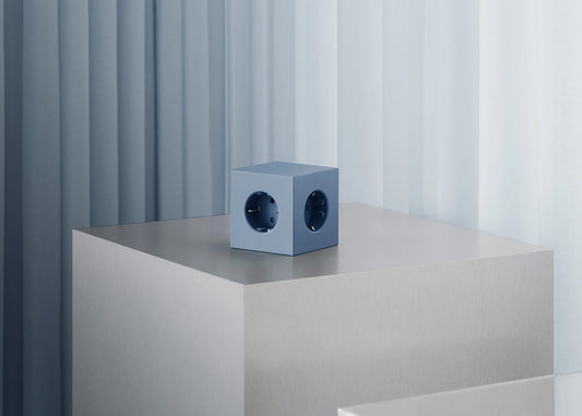 Avolt Square 1 med 30W Dual USB-C 1,8m - Shark Blue