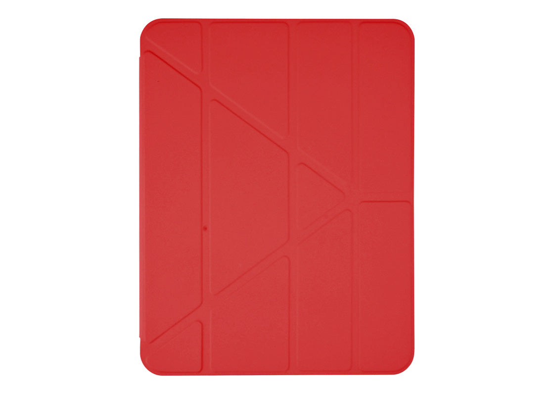 Pomologic Fold Case Clear for iPad Air 13-tum (M2) - Röd