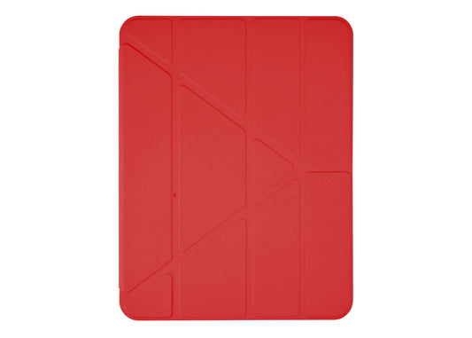 Pomologic Fold Case Clear for iPad 10,9-tum (A16/10e Gen) - Röd