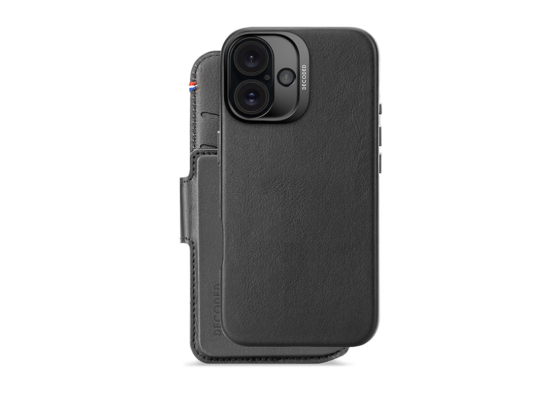 Decoded Plånboksfodral för iPhone 16 Plus - Svart