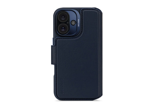 Decoded Plånboksfodral för iPhone 16 Plus - Marinblå