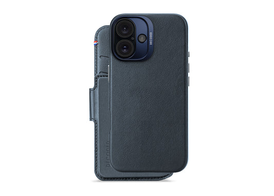 Decoded Plånboksfodral för iPhone 16 Plus - Marinblå