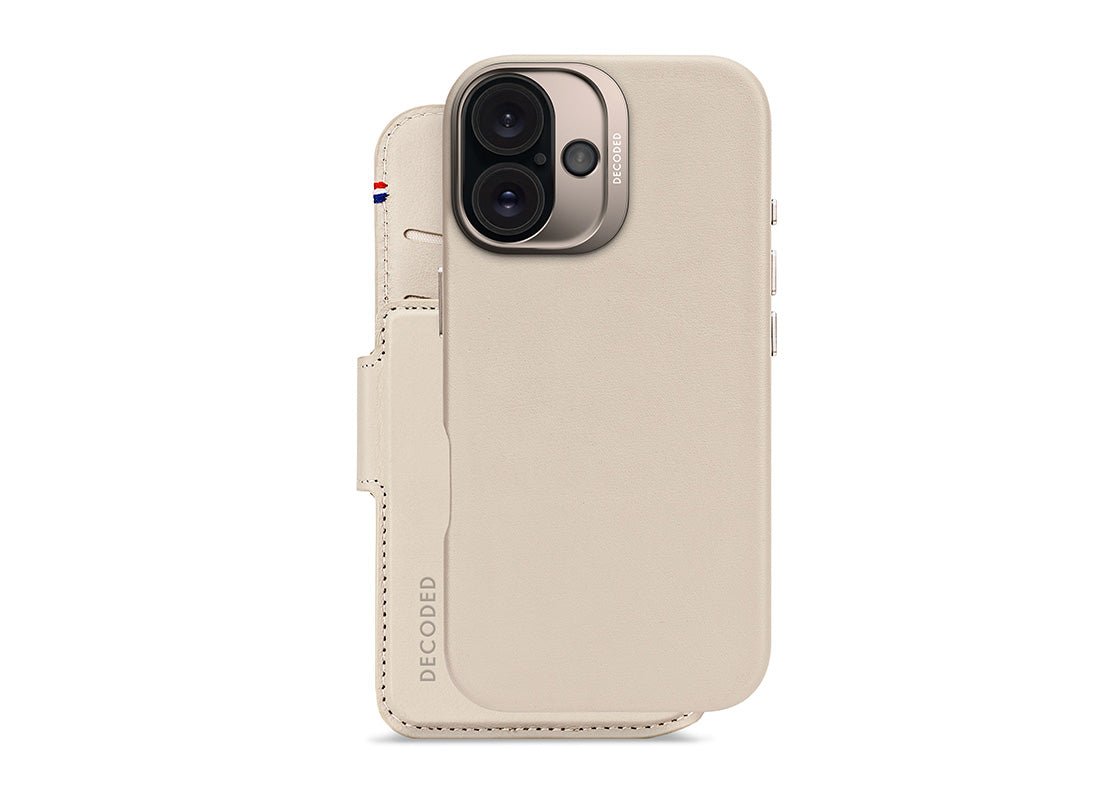 Decoded Plånboksfodral för iPhone 16 - Grå