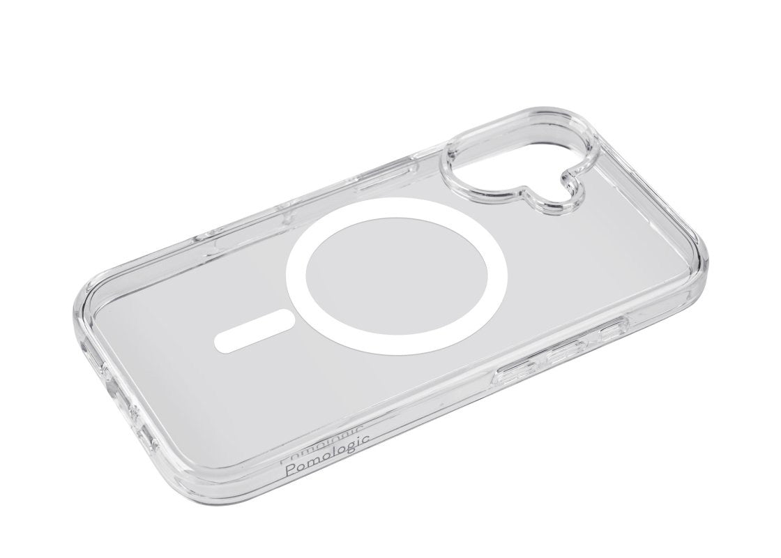 Pomologic Covercase Rugged med Magsafe för iPhone 16 - Clear