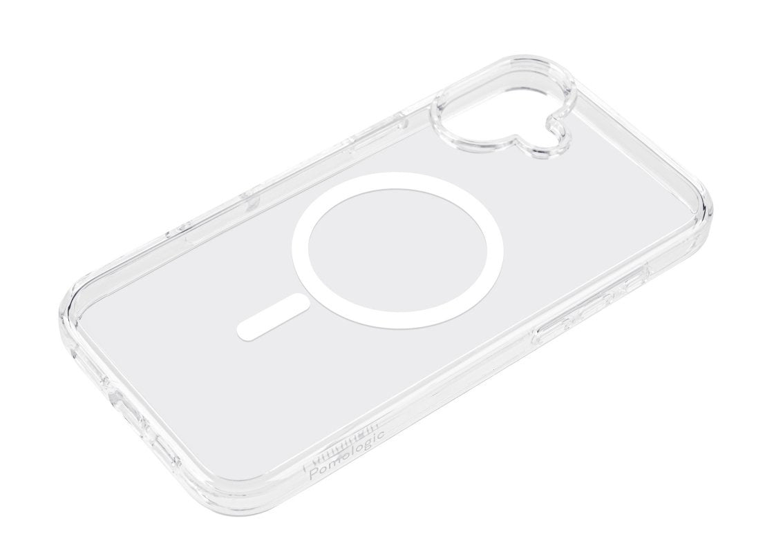 Pomologic Covercase Rugged med Magsafe för iPhone 16 Plus - Clear