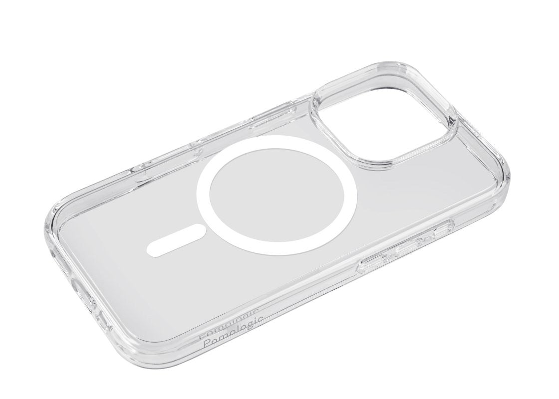 Pomologic Covercase Rugged med Magsafe för iPhone 16 Pro - Clear