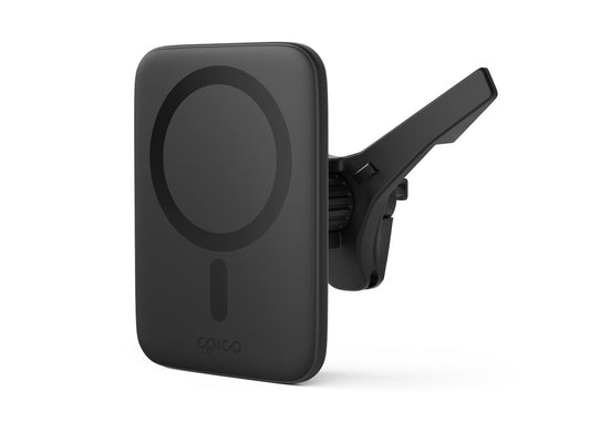 Epico Qi2 Mag+ Ultrathin Car Charger - Svart
