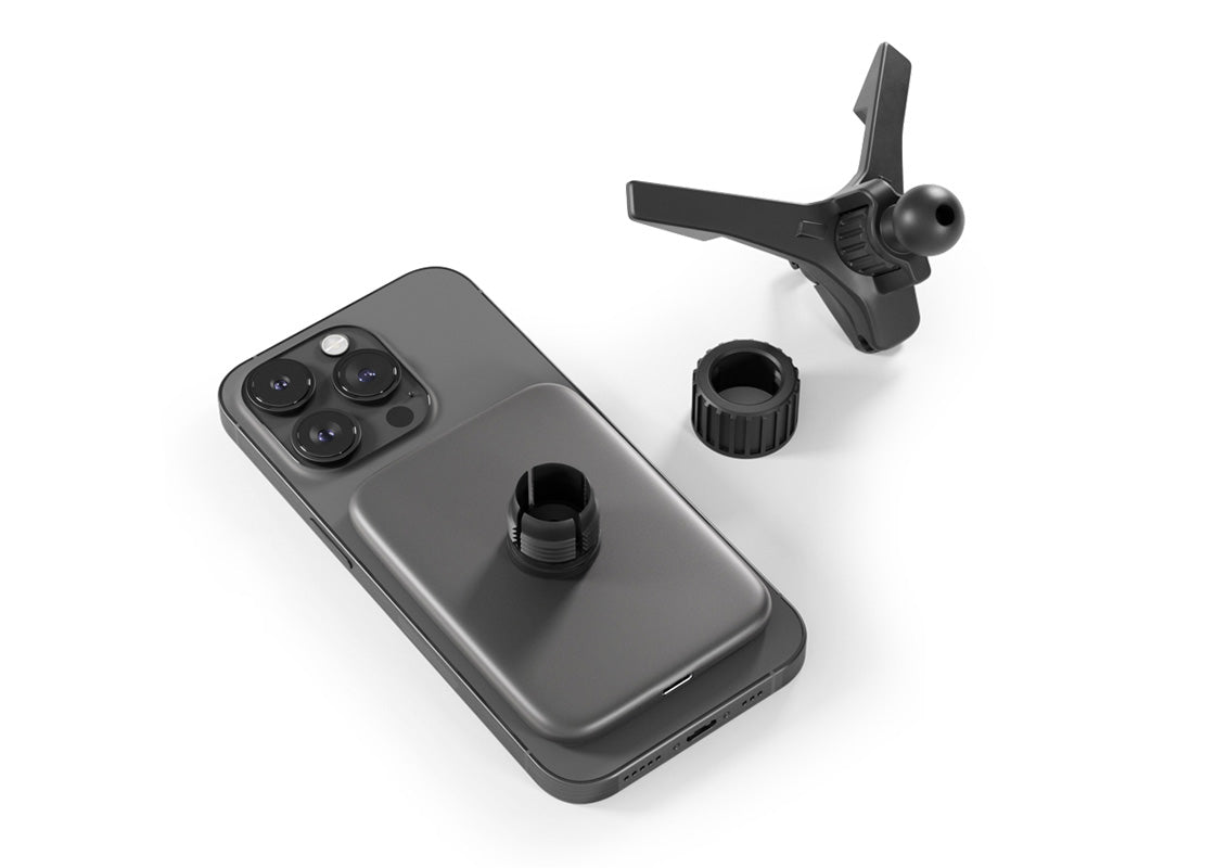 Epico Qi2 Mag+ Ultrathin Car Charger - Svart