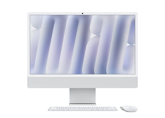 iMac 24-tum M4 8-Core CPU / 8-Core GPU/16GB/256GB/Magic Keyboard/Standardglas/Gigabit Ethernet - Silver