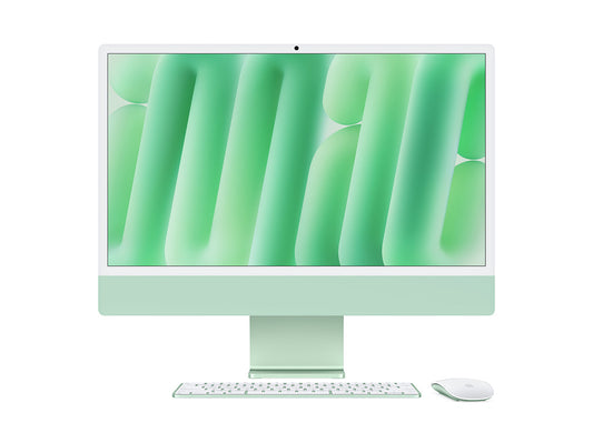 iMac 24-tum M4 8-Core CPU / 8-Core GPU/16GB/512GB/Magic Keyboard/Standardglas/No Ethernet - Grön