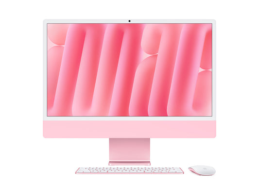 iMac 24-tum M4 8-Core CPU / 8-Core GPU/16GB/256GB/Magic Keyboard/Standardglas/Gigabit Ethernet - Rosa