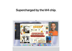 iMac 24-tum M4 10-Core CPU/10-Core GPU/24GB/512GB/Magic Keyboard Touch ID/Standardglas/Gigabit Ethernet - Silver