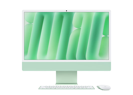 iMac 24-tum M4 10-Core CPU/10-Core GPU/32GB/2TB/Magic Keyboard Touch ID och Numerisk/Nanostrukturglas/Gigabit Ethernet - Grön