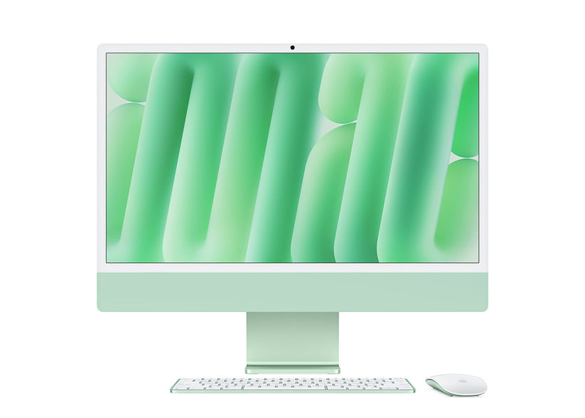 iMac 24-tum M4 10-Core CPU/10-Core GPU/32GB/2TB/Magic Keyboard Touch ID/Nanostrukturglas/Gigabit Ethernet - Grön