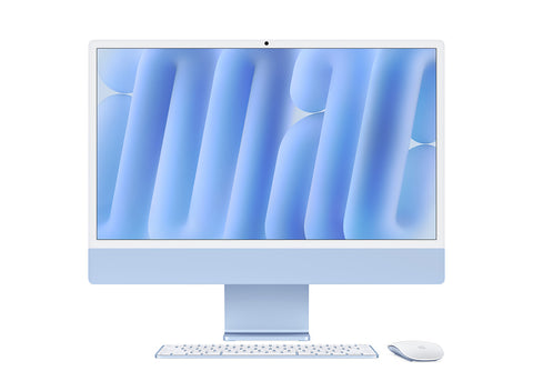 iMac 24-tum M4 10-Core CPU/10-Core GPU/32GB/512GB/Magic Keyboard Touch ID och Numerisk/Nanostrukturglas/Gigabit Ethernet - Blå