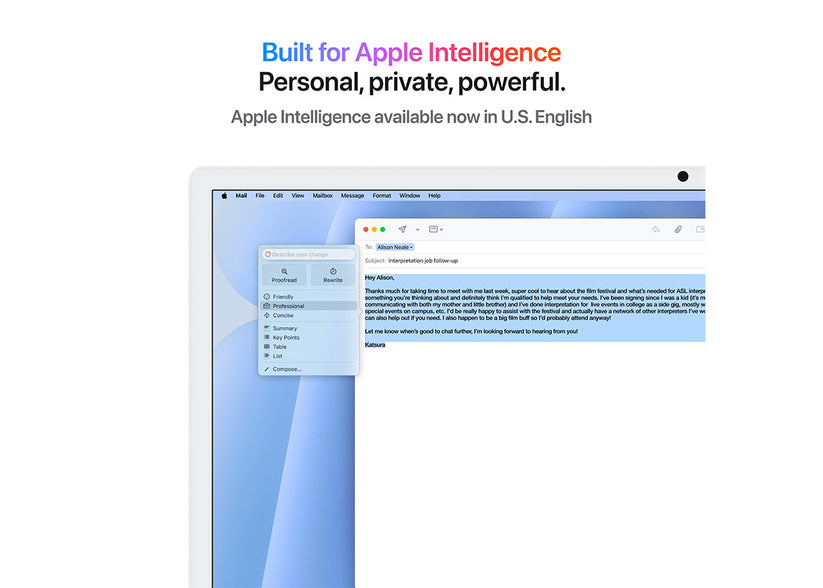 iMac 24-tum M4 10-Core CPU/10-Core GPU/24GB/1TB/Magic Keyboard Touch ID/Standardglas/Gigabit Ethernet - Blå