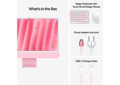 iMac 24-tum M4 10-Core CPU/10-Core GPU/32GB/1TB/Magic Keyboard Touch ID och Numerisk/Standardglas/Gigabit Ethernet - Rosa