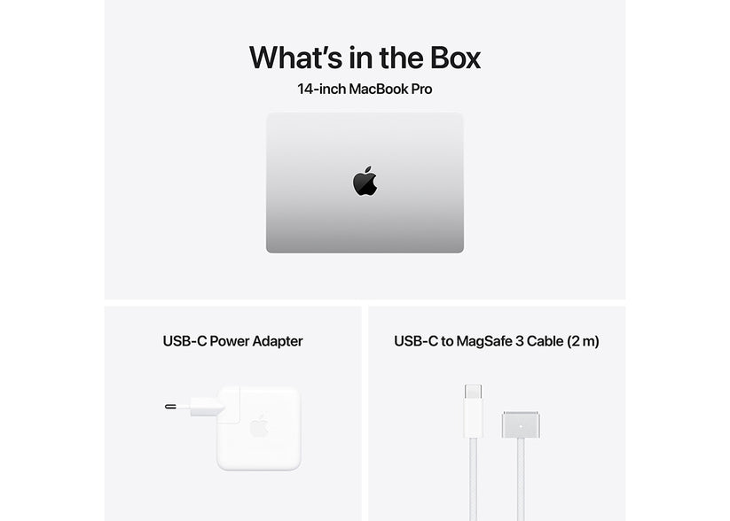MacBook Pro 14-tum M4 Pro 12-Core CPU/16-Core GPU/24GB/1TB/Standardglas/96W -  Silver