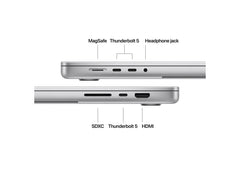 MacBook Pro 16-tum M4 Max 14-Core CPU/32-Core GPU/36GB/2TB/Standardglas/140W -  Silver
