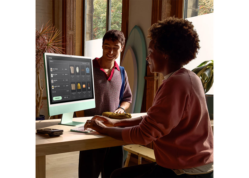 iMac 24-tum M4 10-Core /10-Core GPU/16GB/256GB/Magic Keyboard Touch ID/Standardglas/Gigabit Ethernet - Lila