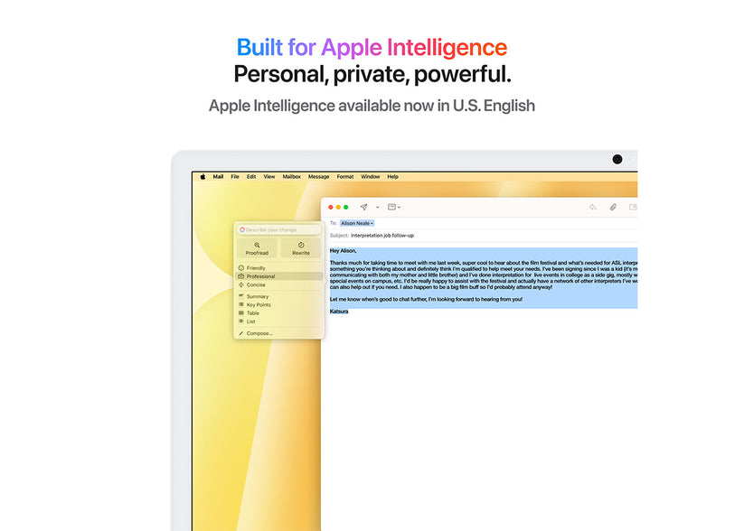 iMac 24-tum M4 10-Core /10-Core GPU/16GB/2TB/Magic Keyboard Touch ID/Nanostrukturglas/Gigabit Ethernet - Gul